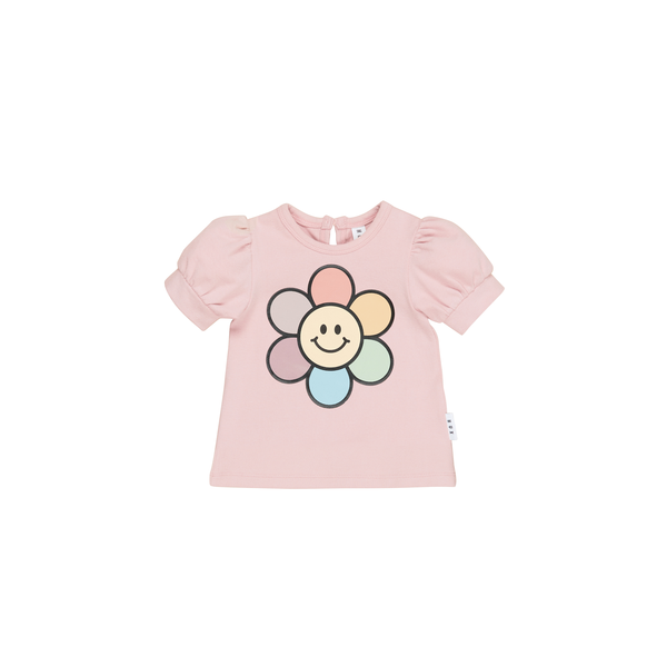 Huxbaby Rainbow Daisy Puff T-Shirt