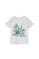 Milky Dinosaur Jungle Tee-tops-Bambini
