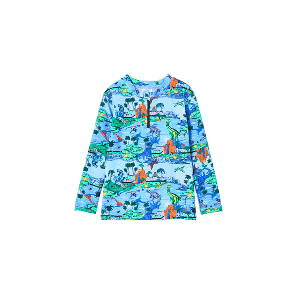 Milky Dinosaur Rash Vest