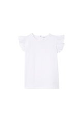 Milky Broderie Frill Tee-tops-Bambini