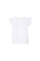 Milky Broderie Frill Tee-tops-Bambini