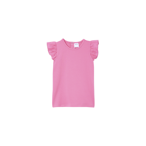 Milky Broderie Frill Tee