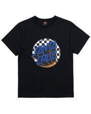 Santa Cruz Check Delta Dot Tee-tops-Bambini