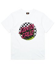 Santa Cruz Check Delta Dot Tee-tops-Bambini
