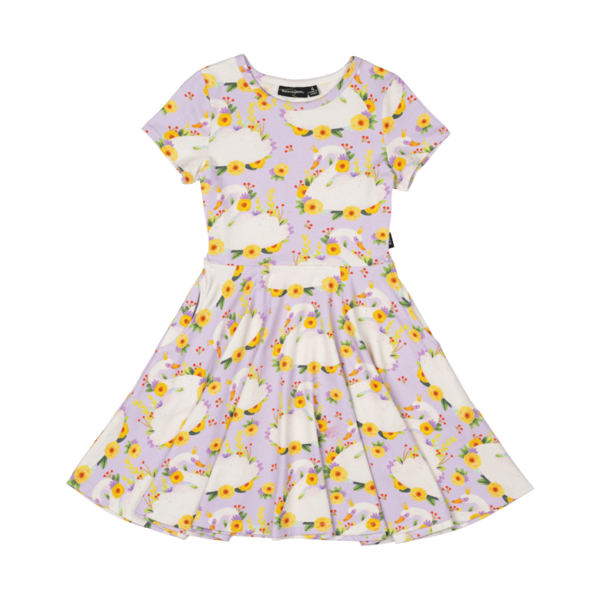 Rock Your Kid Princess Swan Waisted Dress