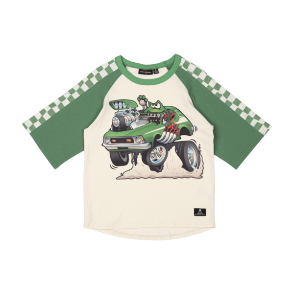 Rock Your Kid Green Machine 3/4 T-Shirt