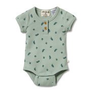 Wilson & Frenchy Rib Henley Bodysuit-bodysuits-and-rompers-Bambini