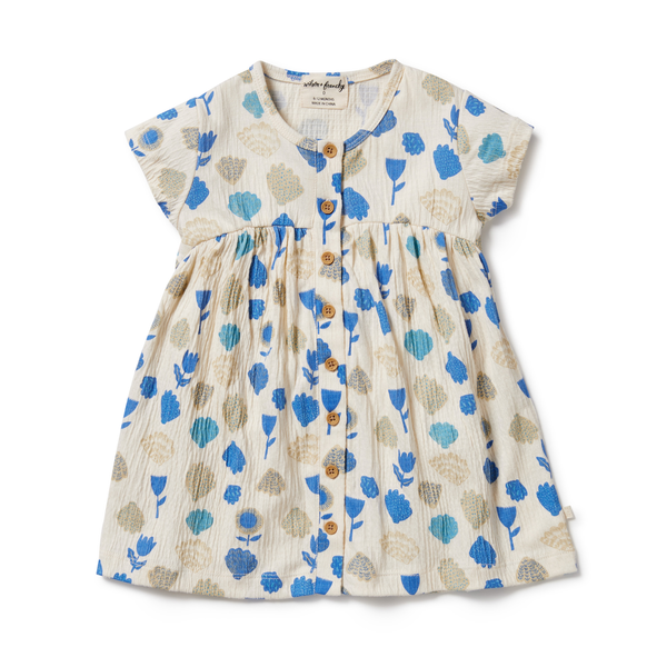 Wilson & Frenchy Crinkle Button Dress