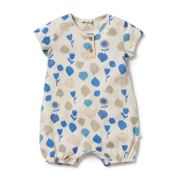 Wilson & Frenchy Crinkle Henley Playsuit
