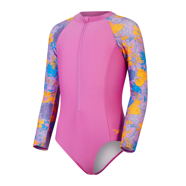 Speedo Printed LS Paddlesuit