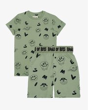 Band Of Boys Smile Guys Repeat PJ Set-sleepwear-Bambini