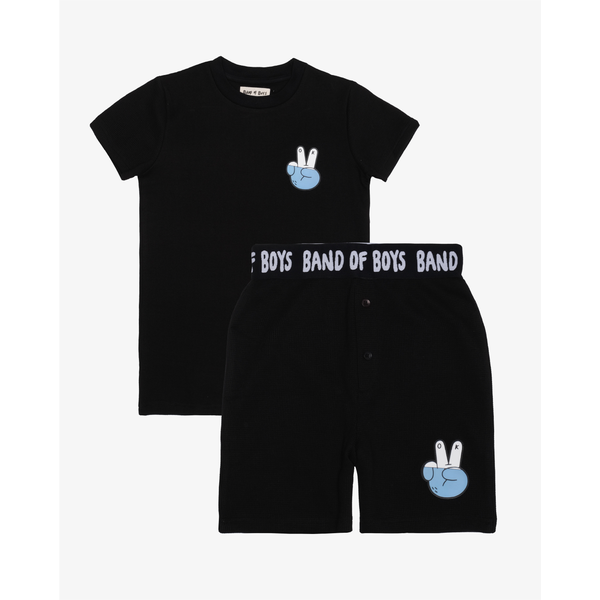 Band Of Boys Peace Out Waffle PJ Set