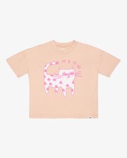 The Girl Club Maddie's Meow Cat Tee-tops-Bambini