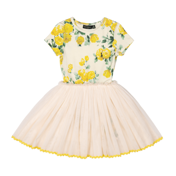 Rock Your Kid Yellow Roses Circus Dress