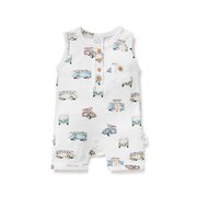 Aster & Oak Beach Life Henley Romper-bodysuits-and-rompers-Bambini
