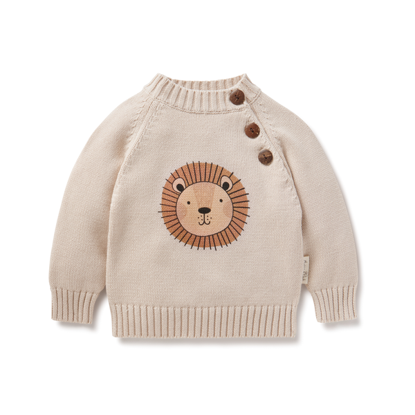 Aster & Oak Lion Knit Jumper