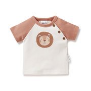 Aster & Oak Lion Print Raglan Tee-tops-Bambini