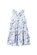 Milky Wisteria Tiered Dress