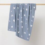 Over The Dandelions Enchanted Garden Cotton Blanket-sleepwear-and-bedding-Bambini