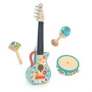 Hape 4 in 1 Ukulele Percussion Set-toys-Bambini