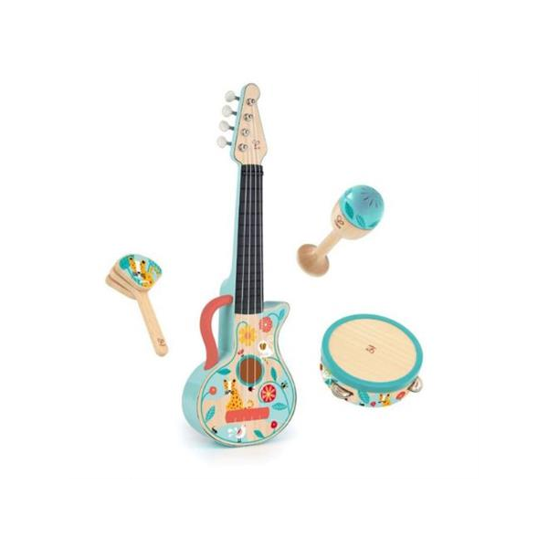 Hape 4 in 1 Ukulele Percussion Set