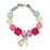 Pink Poppy Unicorn Rainbow Pearl Bracelet