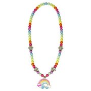 Pink Poppy Daisy Rainbow Necklace-jewellery-Bambini