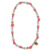Pink Poppy Butterfly Flower Necklace-jewellery-Bambini