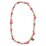 Pink Poppy Butterfly Flower Necklace