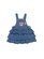 Huxbaby Knit Denim Frill Overall Dress