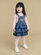 Huxbaby Knit Denim Frill Overall Dress