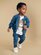 Huxbaby Hux Bear Knit Denim Bomber Jacket