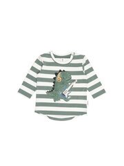 Huxbaby Furry Dino Stripe Top-tops-Bambini