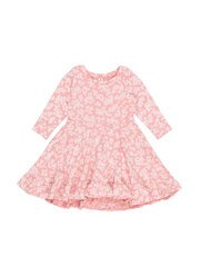 Huxbaby Peek A Boo Bunny Long Sleeve Swing Dress-dresses-and-skirts-Bambini