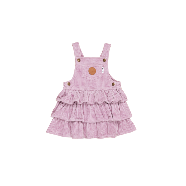 Huxbaby Cord Frill Overall Dress