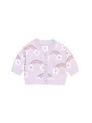 Huxbaby Flowerbow Boxy Cardi-tops-Bambini