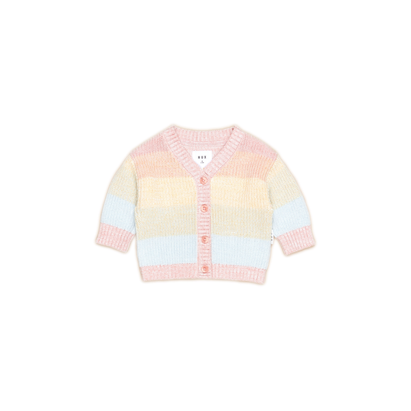 Huxbaby Soft Rainbow Boxy Cardi