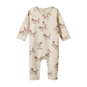 Nature Baby Henley Pyjama Suit-bodysuits-and-rompers-Bambini