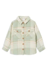 Milky Check Overshirt-jackets-and-cardigans-Bambini