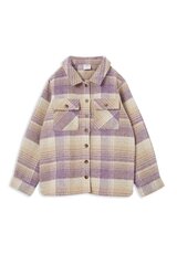 Milky Check Overshirt-jackets-and-cardigans-Bambini