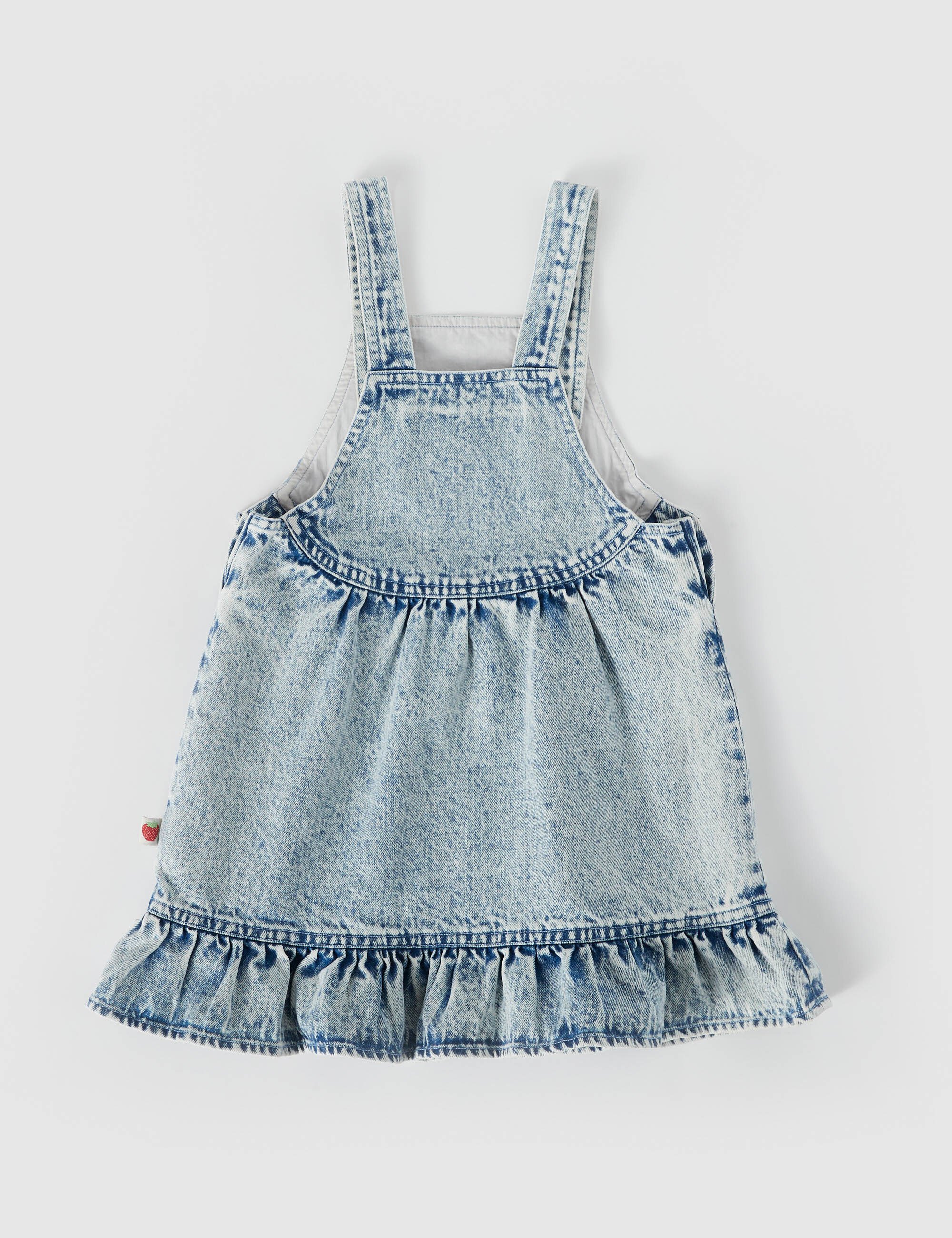 Denim pinafore dress nz store