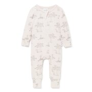 Aster & Oak Bunny Luxe Rib Zip Romper-bodysuits-and-rompers-Bambini