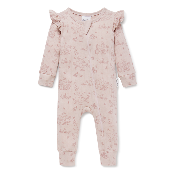 Aster & Oak Duck Family Zip Romper