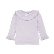 Aster & Oak Lavender Pointelle Rib Top-tops-Bambini