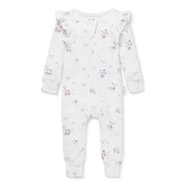 Aster & Oak Grace Floral Zip Romper