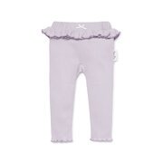 Aster & Oak Lavender Pointelle Rib Legging-pants-and-shorts-Bambini