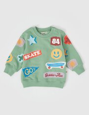 Goldie + Ace Adam Patch Sweater-tops-Bambini