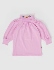 Goldie + Ace Sofia Embroidered Puff Sleeve Skivvy-tops-Bambini
