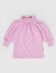 Goldie + Ace Sophia Embroidered Puff Sleeve Skivvy-tops-Bambini