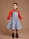 Goldie + Ace Dixie Daisy Tiered Corduroy Pinafore Dress
